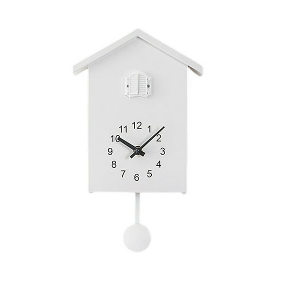 Cuckoo Clock For Wall Art, Battery Operated Bird House Clock, Cuckoo Design Clock, Modern House Home Decor, Smart Night Mode Hourly Chime Wall Clock For Living Room
