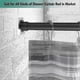 thumbnail image 2 of shower curtain rod 2 pack no drill tension holder adhesive, 2 of 4