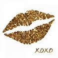 thumbnail image 2 of Harbick, N. 12x12 Black Ornate Wood Framed with Double Matting Museum Art Print Titled - Glitter Lips Sq I, 2 of 4
