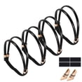 thumbnail image 1 of Uxcell 4 Pairs High Heels Shoe Straps, Rhinestone Elastic Shoe Straps Heels Detachable Ankle Straps Replacement Shoelace Crystal for Women Loose Slippers Sandals, Bright Black, 1 of 7