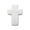 A004- White, variant on Purple Cross Squishy Toy with Soft Foam Squeeze Design, Single Piece, Purple, for Easter Basket Stuffers and Christian Party Favors, Sensory Squeeze Toy