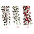 thumbnail image 3 of 1.8 m Vides de rosas artificiales Flores de seda falsas Guirnaldas Colgando Rosa Telón de fondo de boda Oficina en casa Decoración de arco Yuarrent HA1071-01B, 3 of 6