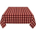 thumbnail image 4 of Square Tablecloth 60 x 60 Inch, Red Lumberjack Plaid Square Tablecloths Water Resistant Tablecloths Outdoor Tablecloth for Dining, Party, Buffet, Wedding, 4 of 8