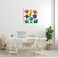 thumbnail image 2 of Stupell Industries Bold Rainbow Spring Flowers Translucent Floral Botanical & Floral Photography Gallery Wrapped Canvas Print Wall Art, 24 x 24, 2 of 6