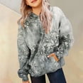 thumbnail image 6 of Povozer Girl's Graphic Camo Hoodie Toddler Clothes For Girls,Kids Girls Long Sleeve Sweatshirts Casual Drawstring Hooded Pullover Tops Trendy Fall Outwear Coat With Pockets Size 11-12 Years,Grey, 6 of 7