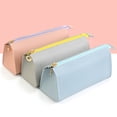 thumbnail image 5 of Anuirheih Pencil Bag with Zipper, Pencil Bag Multifunctional Student Pencil Case Stationery Bag-border Zipper Makeup Brush Storage Bag(Blue), 5 of 7