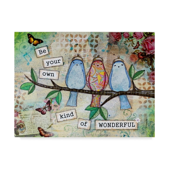 Trademark Fine Art 'Kind Of Wonderful' Canvas Art by Let Your Art Soar