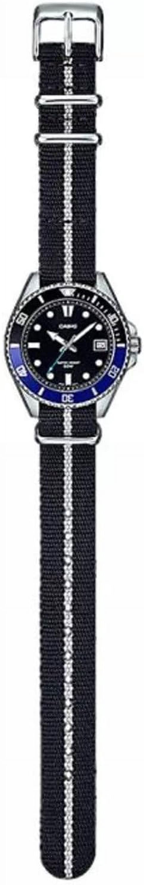 Casio MDV-10C-1A2 Men's Quartz Analog Watch with Stainless Steel Strap