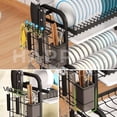 thumbnail image 2 of Escurridor De Trastes acero inoxidable 3 niveles, Organizador de cocina gran capacidad, Escurridor de platos de fácil Armado, soporte para utensilios de cocina, cubiertos y tabla de picar, 2 of 10