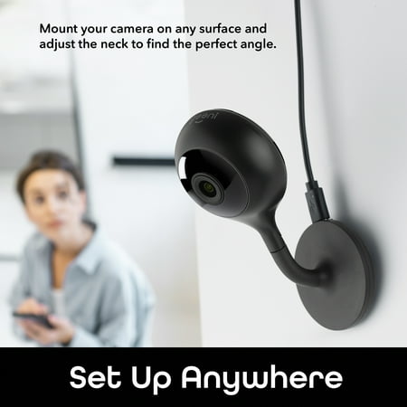 Geeni - Indoor Wi-Fi Wireless Network Surveillance Cameras (2-Pack) - Black