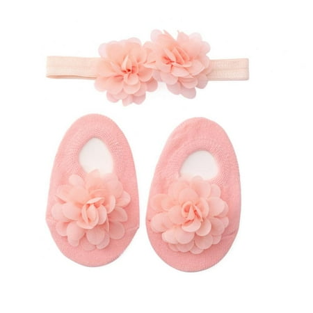 

Baby Princess Flower Socks with Headband Baby Cute Socks 0-2Y