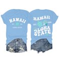 thumbnail image 5 of UANWENN T-Shirt d'Été Imprimé Col Rond Manches Courtes Raglan Style Plage Décontracté (4) T-Shirts Longs Ajustés pour Femmes Col Roulé pour Femmes Pack T-Shirts Décontractés Manches Courtes pour Femmes, 5 of 5