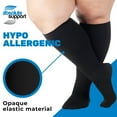 thumbnail image 6 of (3 Pairs) Compression Stockings for Men and Women 20-30mmHg - Black, X-Large, 6 of 11
