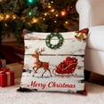 thumbnail image 1 of CREATITOY Print Christmas Curtains Decorations Christmas Tree Xmas Party Supplies with Festive Pattern 39.4x51.2 Inches, 1 of 6