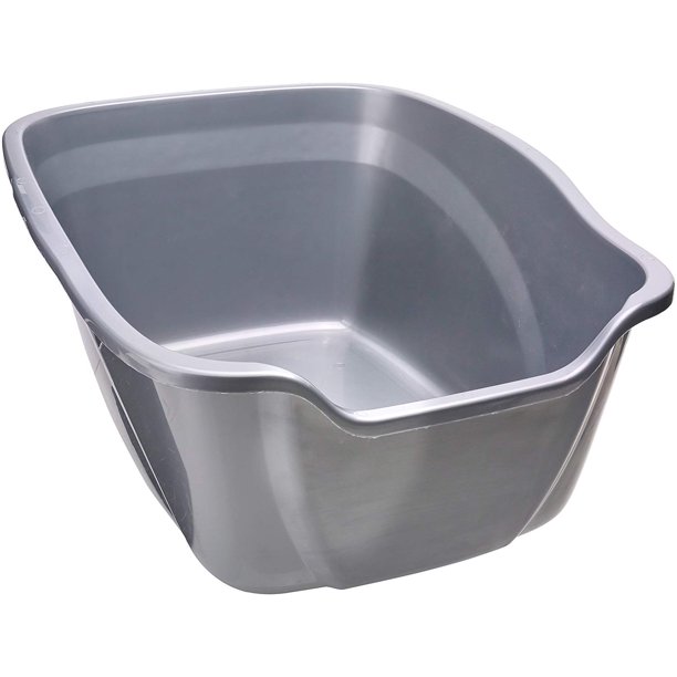 Large High Sides Cat Litter Pan, Assorted Colors, Ideal for cats who
