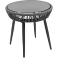 thumbnail image 3 of Sala Exterior Jardin Terraza 3pz Sillas Modernas Mesa Vidrio Gris Jardimex, 3 of 6