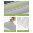 thumbnail image 4 of Grey Green Striped Bar Stool Covers Set of 4, Farmhouse Modern Stretch Washable Bar Chair Covers with Backs, Removable Pub Counter Height Chair Cover for Kitchen Dining Room Cafe, 4 of 7