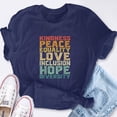 thumbnail image 2 of EcoLoom Peace Love Diversity Inclusion Equality Black History Month Short Sleeve Unisex T Shirt, 2 of 6