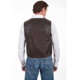 thumbnail image 2 of Scully 509-143-3X-B Mens Leather Wear Lamb Lapel Vest, Brown Soft Touch Lamb - 3X-B, 2 of 3