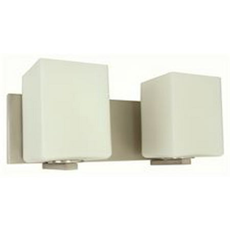 Monument 2 Light Vanity Lighting Brushed Nickel 13 5 8 X 7 In 60 Watt E26 Base Bulb Not Included Monument 2 Light Vanity Lighting Brushed Nickel 13 5 8 X 7 In 60 Watt E26 Base Bulb Not Included