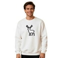 thumbnail image 3 of Yteetum Couples Matching Christmas Sweatshirts Oversized Crewneck Christmas Pullover Hoodless Sweatshirts Mens Womens Round Neck Xmas Graphic Print Loose Fits Long Sleeve Sweatshirts Christmas Gifts, 3 of 9