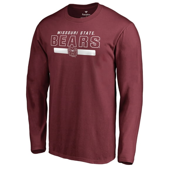 Men's Maroon Missouri State University Bears Team Strong Long Sleeve T-Shirt