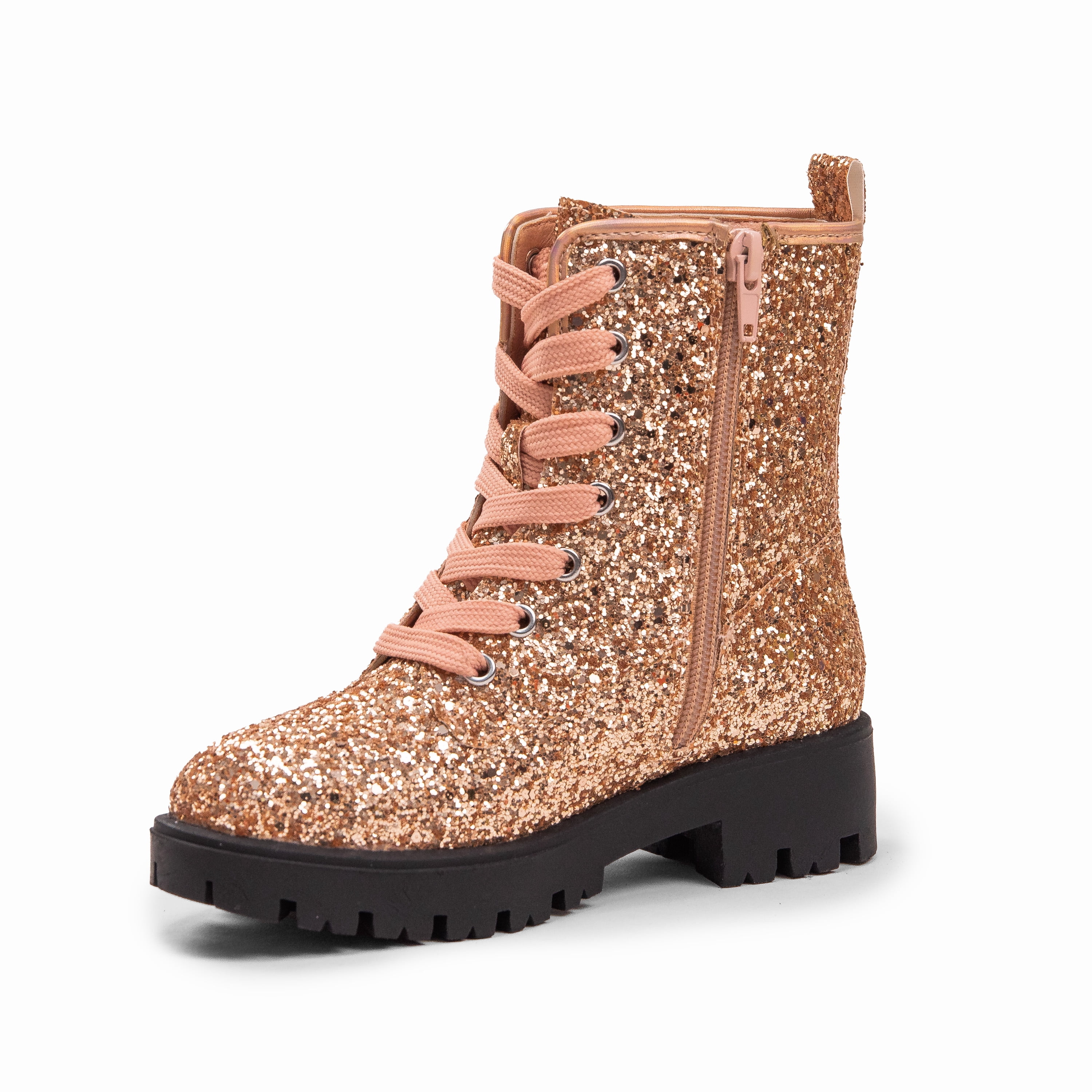 PORTLAND By Portland Boot Company Toddler & Kids Glitter Combat Boots, Sizes 7-5