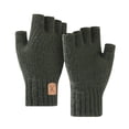 thumbnail image 1 of Ruifaya Guantes sin dedos, guantes de medio dedo, guantes de punto cálidos de invierno;, 1 of 7