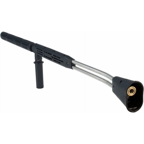 Erie Tools 40in. Stainless Steel Seamless Tube Vented 5000 PSI Dual Lance Wand Molded Grip for Power Pressure Washer
