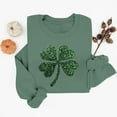 thumbnail image 5 of Women’s Shamrock Crew Neck Long Sleeve Shirt Casual Tunic Pullover Clover St Patricks Day Loose Comfy Sweatshirts, 5 of 6