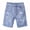 8i-0624-Light Blue, variant on Girls Shorts Size 10-12 4-11Y Little&Big Girls Summer Denim Shorts Elastic Waistband Flower Ripped Jeans