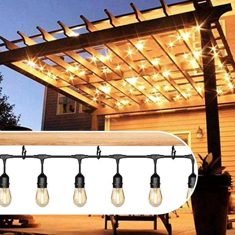 BEHENO 20 PCS Q-Hanger, Screw Hooks for Outdoor String Lights, Safety  Buckle Design, Easy Release
