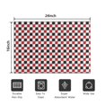 thumbnail image 5 of Red Black White Checkered Pattern Door Rugs,Washable Non Slip Door Mats Indoor,Decorative Door Mats,Entry Mat Indoor for Entrance,Bedroom,Kitchen,Bathroom,16"x24", 5 of 6