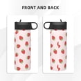 thumbnail image 3 of Yiaed Strawberry Print Water Bottle with Straw Lid, Stainless Steel Double Wall Insulated Water Bottle | Leak-Proof and Spill-Proof Water Bottle, 3 of 8