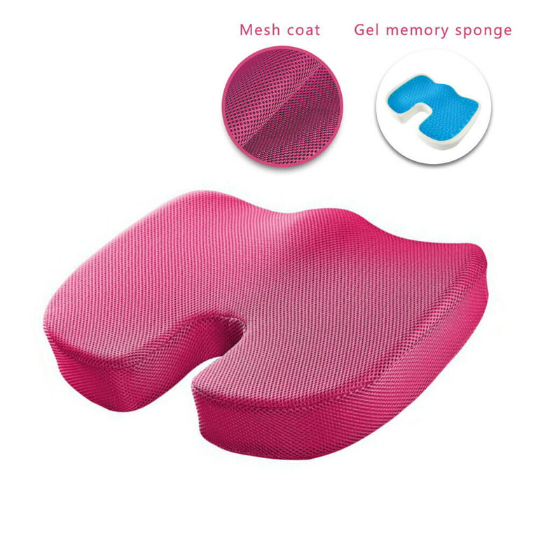 Seat Cushion Cool Gel Memory Foam Chair Pillow Orthopedic Office Chair Car  Pad 