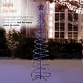 thumbnail image 6 of Alpine Corporation 82-Inch Spiral Christmas Tree with Multi-Color LED Lights, 6 of 13