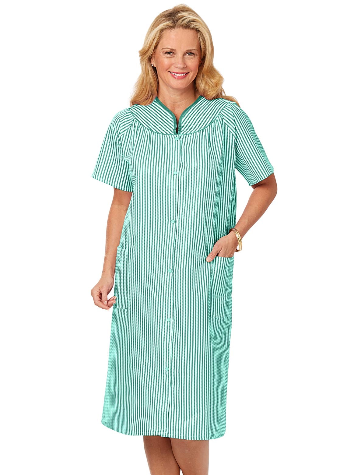 Seersucker House Coat and House Dress Duster