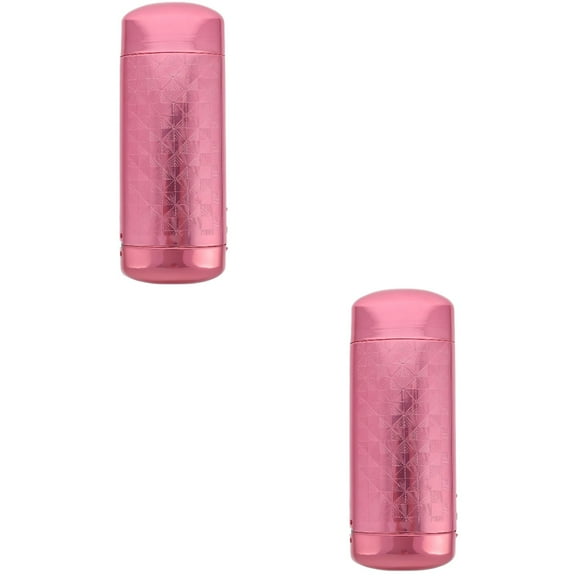 2 Count Metal Glasses Case Thin Aluminum Silver Hard Shell Eyeglass Container