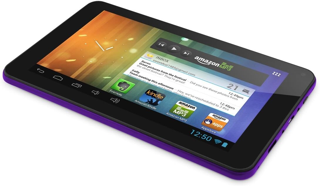 Ematic Genesis Prime Tablet, 7", Single-core (1 Core), 512 MB RAM, 4 GB Storage, Android 4.1 Jelly Bean, Purple - image 3 of 3
