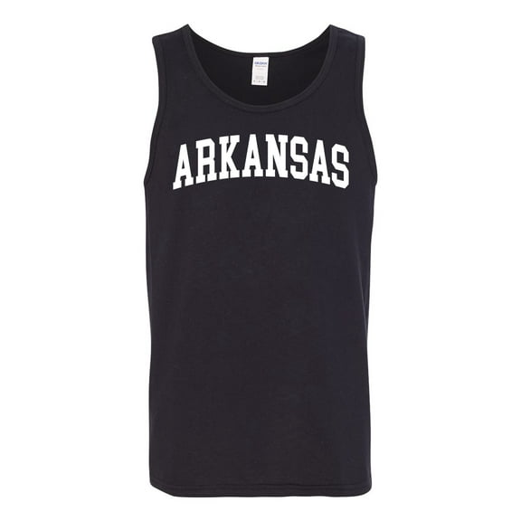 Wild Bobby State of Arkansas College Style Men Tank Top