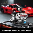 thumbnail image 4 of Kit de maquetas de motor Mould King 10171 V8 con motor para adultos y niños, 4 of 6