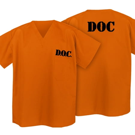 Prisoner Costume Shirt Convict Uniform Shirt for Orange is the New Black Fans