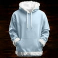 thumbnail image 4 of Vetsdori Mens Christmas Sweatshirts Gift Fleece Pullover Hoodies Hooded Holiday Plain Vacation Warm Tops for Men XMS, 4 of 9