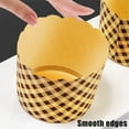 thumbnail image 5 of Cupcake Liners, 100PCS Baking Cups Brown Muffin Liners Cupcake Holder Kraft Paper Baking Cup Heavy Duty Greaseproof Wrappers Supplies for Fall Christmas Bakery Wedding (Standard Size), 5 of 6