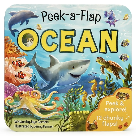 Peek-A-Flap Ocean, (Board Book)