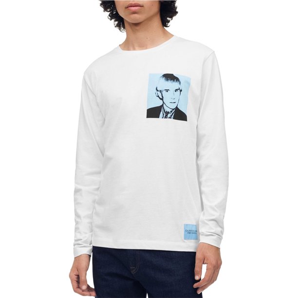 Camiseta gráfica Calvin Klein Andy Warhol blanca grande
