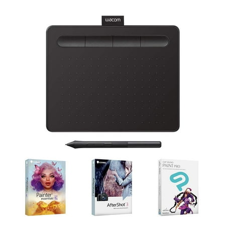 Intuos Graphics Drawing Tablet with 3 Bonus Software Included, 7.9"x 6.3", Black