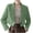 Green, variant on Cropped Blazer for Women Trendy Petite Jacket Dressy Casual Long Sleeve Work Office Crop Top Womens Lapel Neck One Button Solid Coat