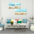 thumbnail image 4 of Wall art for living room Bedroom Seashell Picture - canvas-wall decor canvas wall prints for Wall Decor for Dining Room Starfish Nature Picture Blue Canvas Artwork A set includes 14x14x4 panels, 4 of 6