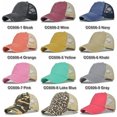 thumbnail image 4 of Sombrero cruzado de moda, gorra de béisbol para mujer, cola de caballo desgastada, moño desordenado, sombrero de pony, negro, 4 of 4